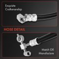 A-premium Power Steering Hose Pressure Line Assembly Compatible With Nissan Sentra 2000 2001 2002 L4 1 8l 3-pc Set