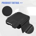 Car Center Console Lid Armrest Seat Box Cover Protector With Bag Replacement Microfiber Leather For Jeep Wrangler 11-17 Black