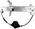 Power Window Regulator Without Motor For Lincoln Town Car 1994 To 1997 Front Driver Side Fits Cable Pulley At Top Of Rail 