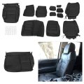 Black Seat Covers Kit For 2014-2020 Toyota Tundra Double Cab Trd Sr5 