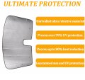 Lcojicep Front Ndshield Sun Shade I Sunshade Foldable Compatible With Toy Ota Rav 4 2020-2024 Visor Protector Blocks Uv Rays I