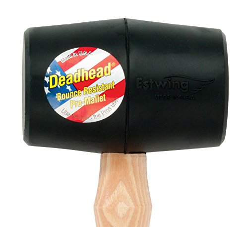 Estwing Dh-12 12 Oz Deadhead Rubber Mallet Wood Handle Black