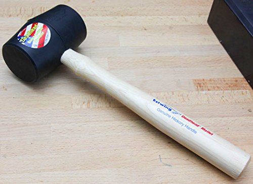 Estwing Dh-12 12 Oz Deadhead Rubber Mallet Wood Handle Black