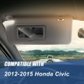 Auto Dynasty Factory Style Sun Visor Sunshade Compatible With Honda Civic 12-15 Driver Left Side Clear Gray