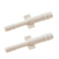 Hard Vacuum Tubing Connector 1 4 In By 3 16 Outer Diameter White Plastic Straight 2 Pieces Part Number 47304 
