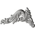 Ekena Millwork Onl05x09x01da-l 9 3 4-inch W X 1 H 5 8-inch P Damon Leaf Onlay Left 