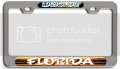 Clearwater Beach Florida Surfing Ch 3d Metal License Plate Frame Auto Suv Truck Tag Holder S8 