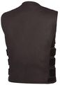 True Element Mens Swat Team Style Leather Motorcycle Vest With Side Size Adjustment Black Sizes S-5xl 5xl-t 