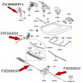 Britpart Hood Control Release Cable Set Handle Compatible With Land Rover Range L322 2003-2008 Part Fsc000030pva Fse000030