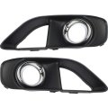 Fog Light Cover Pair For Chrysler 300 2012 2013 2014 Driver And Passenger Side Outer Paint To Match With Chrome Ch1038151 