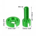 X Autohaux 1 Pcs M8 Brake Clutch Cable Line Adjuster Screw Adjusting Bolt With Slotted For Motorcycle Bike Scooter Aluminum