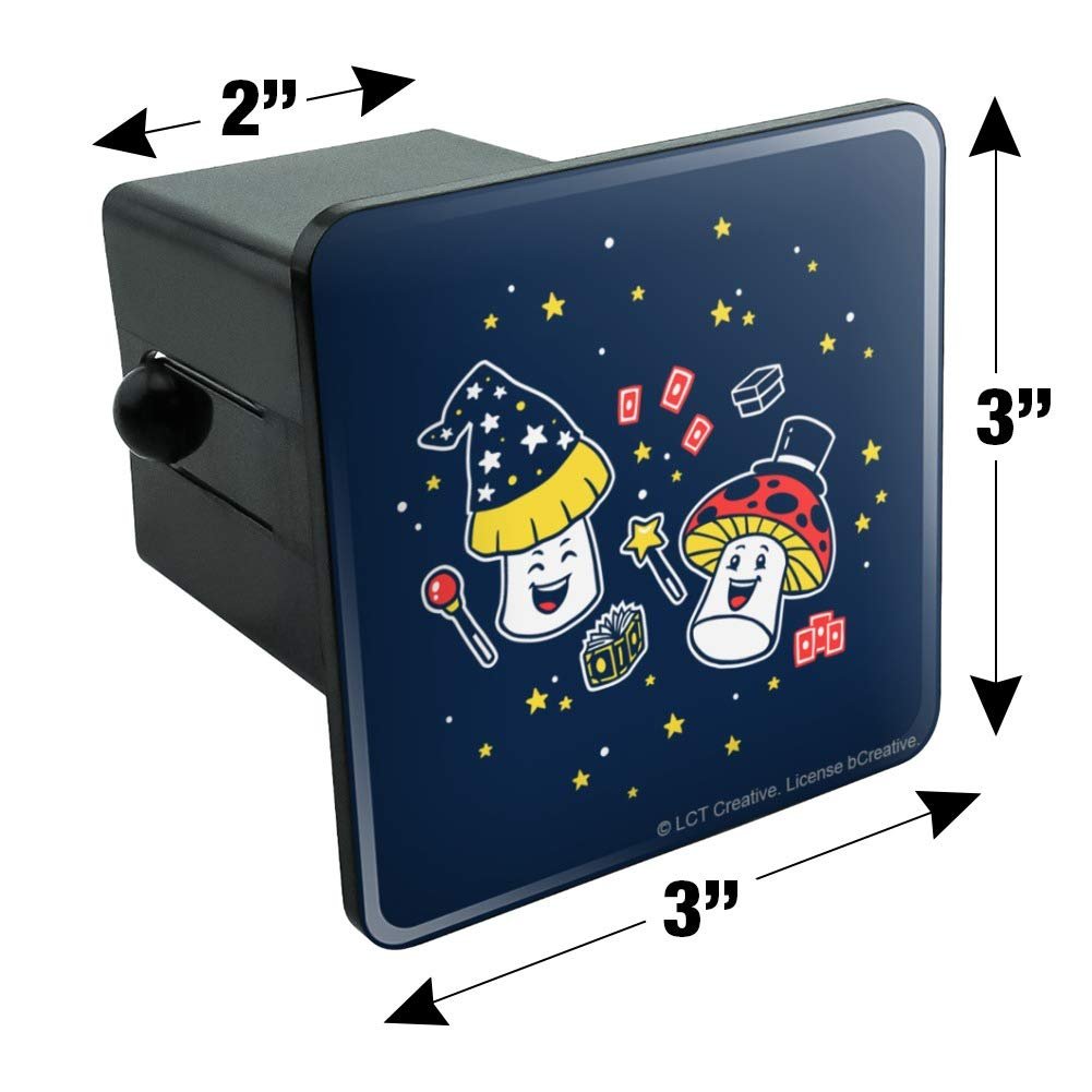 Graphics More Magic Mushrooms Funny Humor Tow Trailer Hitch Cover Plug Insert