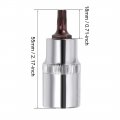Uxcell 1 2-inch Drive T30 Torx Bit Socket S2 Steel 55mm Length