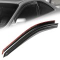 Carbon Fiber Pattern Window Visors For 1998 2002 Honda Accord Coupe Glossy Black Front Deflectors Rain Guards 2 Piece Set 