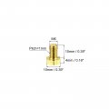 Uxcell Brass Hex Bolts M6x10mm 5pcs Fully Thread Grade 4 8 Solid Hexagon Head Bolt Machine Screws For Machinery
