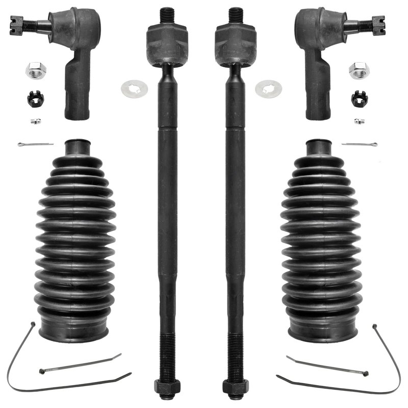 Astarpro 6pcs Front Tie Rod Ends Inner And Outer Complete Kit With Boots For 1992-2001 Toyota Camry Avalon Sienna Solara Lexus