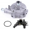 Ocpty Water Pump Thermostat Housing Kit For 2005-2007d Five Hundred 3 0l Ford Freestyle For Mercury Montego 0l- Oe F9050 Aw414y