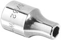 M-605 1 4 Drive Shallow Socket 6 Point 5 32 In Polished Chrome Finish Triple Square