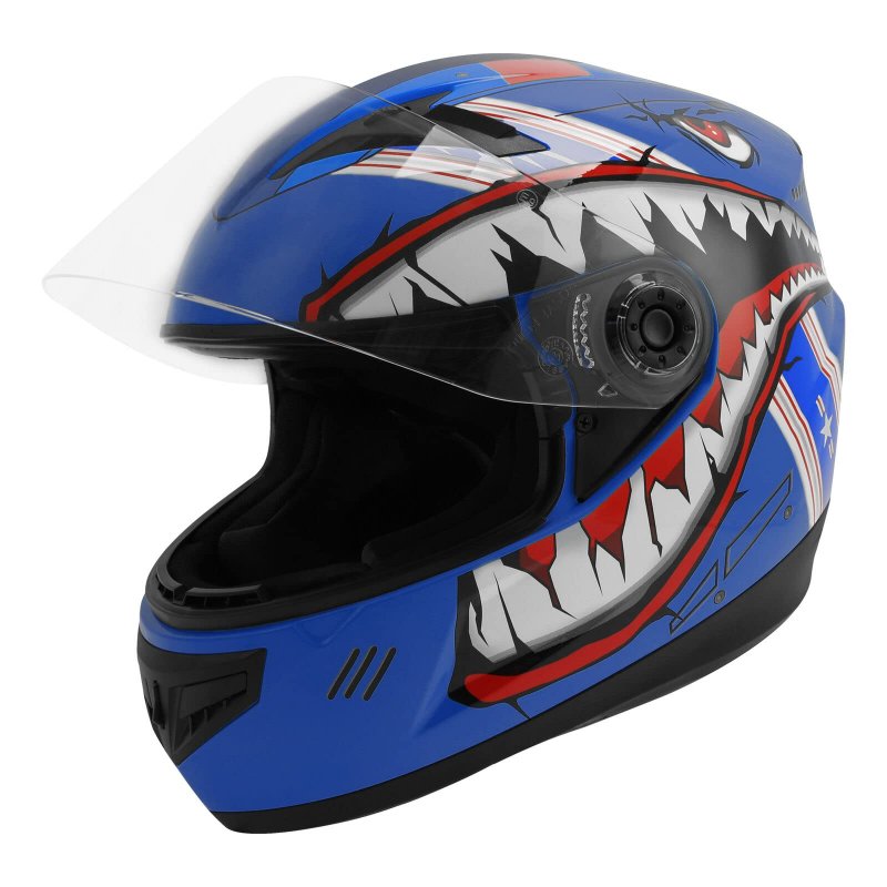 Tcmt Dot Youth Kids Motocross Offroad Street Helmet Full Face Shark Motorcycle Atv Dirt Bike