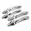 Erush Ultra Chrome Handle Covers For 2013-2016 Ford Fiesta No Smart Key Cutout 