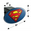 Superman Classic S Shield Logo Oval Tow Trailer Hitch Cover Plug Insert