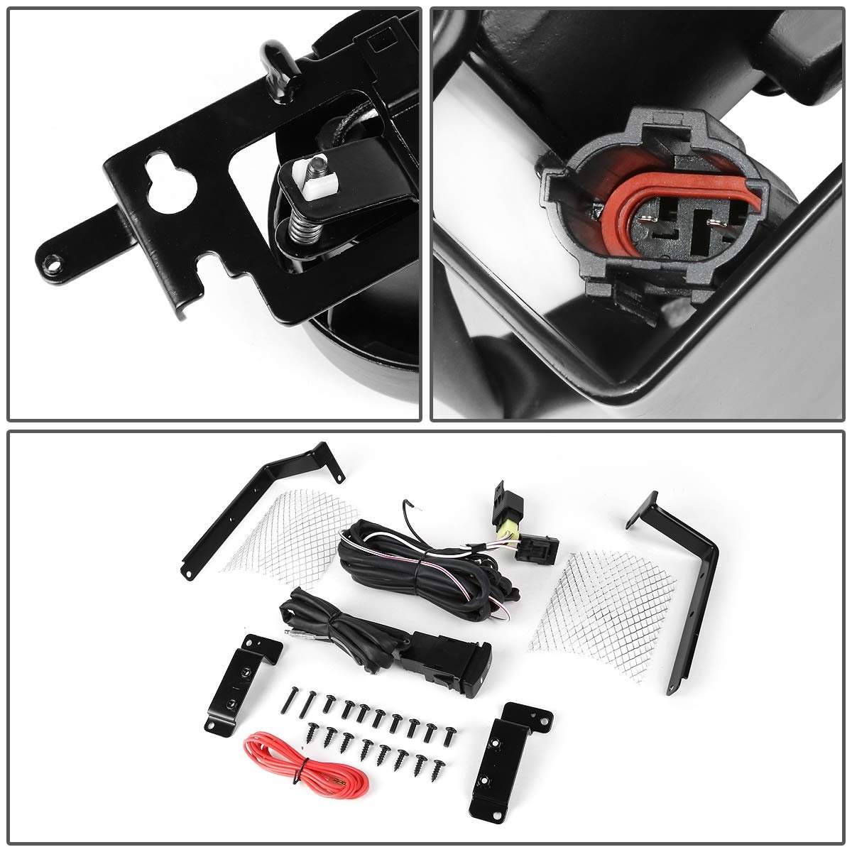 Fog Lights Assembly For 1999 2000 Honda Civic Clear Lens Halogen Lamps With Bezel Switch And Wiring Harness Driver Passenger
