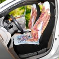 Yyzzh Phoenix Bird Reborn Fire Flame Print Car Seat Covers For Front Set Of 2 Vehicle Protector Mat Fit Most Truck Van Suv