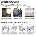 Yyzzh Phoenix Bird Reborn Fire Flame Print Car Seat Covers For Front Set Of 2 Vehicle Protector Mat Fit Most Truck Van Suv