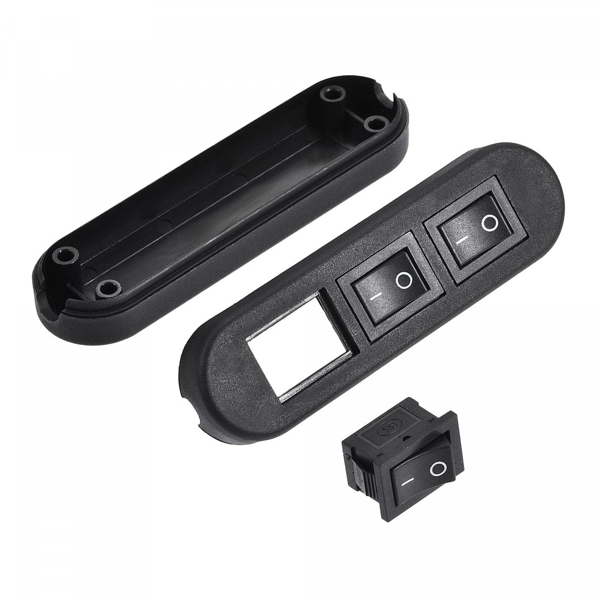 Cord Switch On-off Control Spst 3 Rocker For Bedroom Table Lamp Desk Light Black