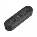 Cord Switch On-off Control Spst 3 Rocker For Bedroom Table Lamp Desk Light Black