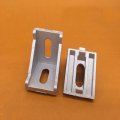 Flyshop 4 Pcs 90 Degree Corner Aluminum Silver Angle Bracket Fastener 40mm X 1 6