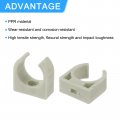Uxcell 50pcs U-shaped Water Pipe Clamps Ppr Clips U Shaped Clip Fit For 20mm 0 79 Od Pipes And Tubing Hoses Support Grey