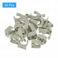 Uxcell 50pcs U-shaped Water Pipe Clamps Ppr Clips U Shaped Clip Fit For 20mm 0 79 Od Pipes And Tubing Hoses Support Grey