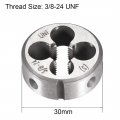 Uxcell 3 8-24 Unf Round Die Machine Thread Right Handing Alloy Tool Steel Screw Thread Cutting