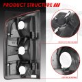 Auto Dynasty Factory Style Tail Light Stop Brake Reverse Lamps Compatible With Dodge Ram 1500 2500 3500 Pickup 02-06 Driving