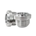 An16 16an Weld On Male Bung 1018 Mild Steel Weld In Fitting With 1 2 Diameter 2pack
