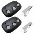 2 Pcs Garage Door Opener Remote With 3-button Dnt00089 Ld033 Ld050 For All Mega Code Systems 