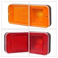 Side Marker Light For 1968-1972 Chevrolet Chevy Gmc C K Trucks Suburban Replacement Bumper Halogens Lamps W O Bulbs Plastic