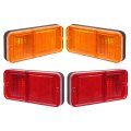 Side Marker Light For 1968-1972 Chevrolet Chevy Gmc C K Trucks Suburban Replacement Bumper Halogens Lamps W O Bulbs Plastic