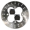 Factory Spec Rear Disc Brake Rotor Semi-metallic Pads For Kawasaki Lakota 300 Sport Fits 1995-2003 