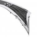 Hecasa Front Bumper Grill Compatible With 2013 2014 2015 Nissan Altima 623103ta0a Ni1200250 Upper Grille Chrome Shell Black