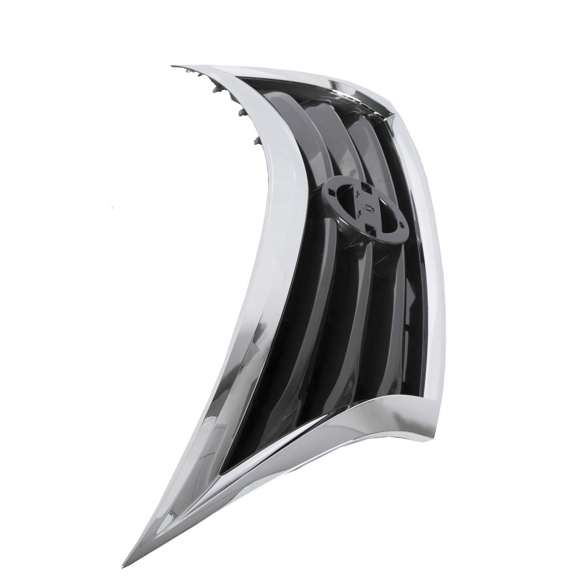 Hecasa Front Bumper Grill For 2013 2014 2015 Nissan Altima 623103ta0a Ni1200250 Upper Grille Chrome Shell Black Insert Sedan