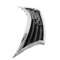 Hecasa Front Bumper Grill For 2013 2014 2015 Nissan Altima 623103ta0a Ni1200250 Upper Grille Chrome Shell Black Insert Sedan