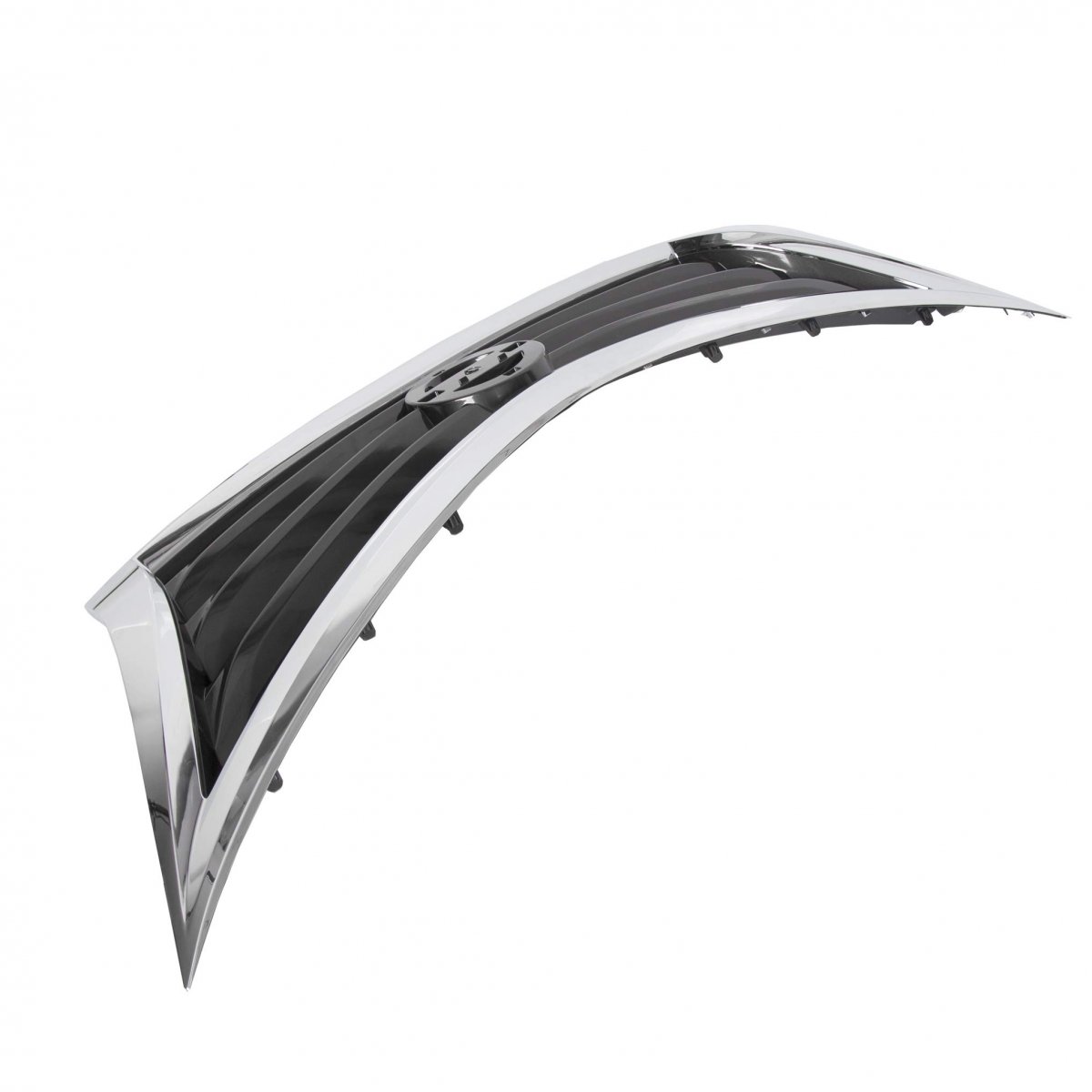 Hecasa Front Bumper Grill For 2013 2014 2015 Nissan Altima 623103ta0a Ni1200250 Upper Grille Chrome Shell Black Insert Sedan
