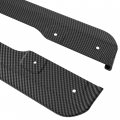 Hecasa Side Skirts Pair Compatible With 2015-2021 Subaru Wrx Sedan Sti 4-door Abs Plastic Body Kit Carbon Fiber Color Left