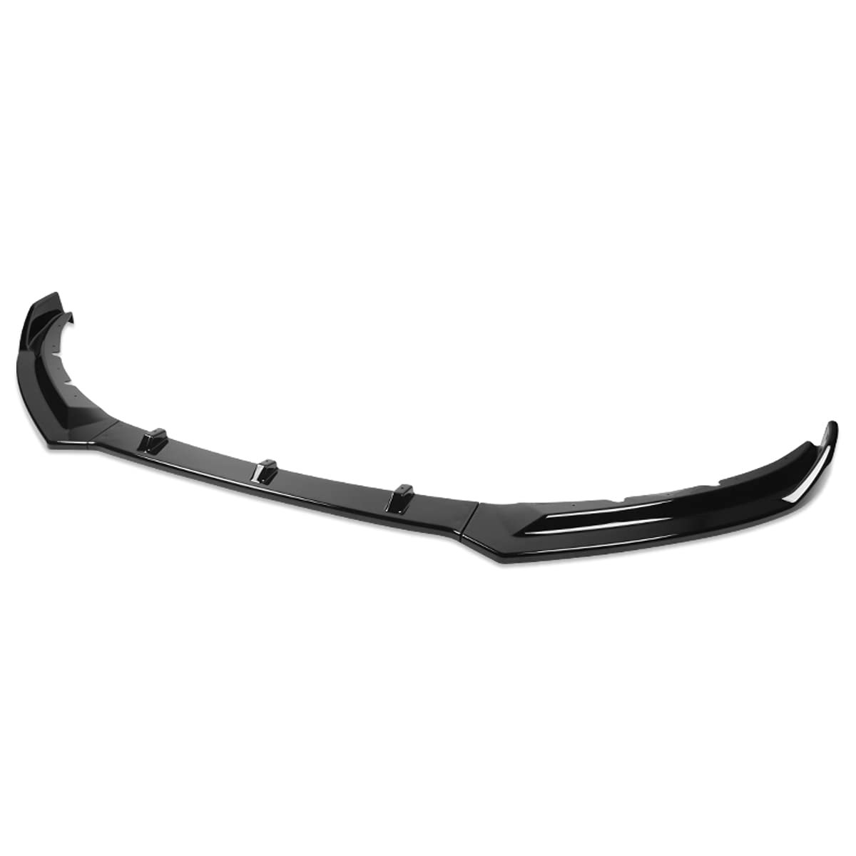 Auto Dynasty 3pcs Stp-style Car Front Bumper Lips Spoiler Wing Body Kit For Jaguar Xe 16-19 Gloss Black