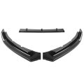 Auto Dynasty 3pcs Stp-style Car Front Bumper Lips Spoiler Wing Body Kit For Jaguar Xe 16-19 Gloss Black