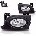 Clear Lens Fog Light Bumper Lamps Pair W Wiring Kit For 2006-2008 Honda Civic 