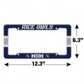 Rice University Mom License Plate Tag Frame