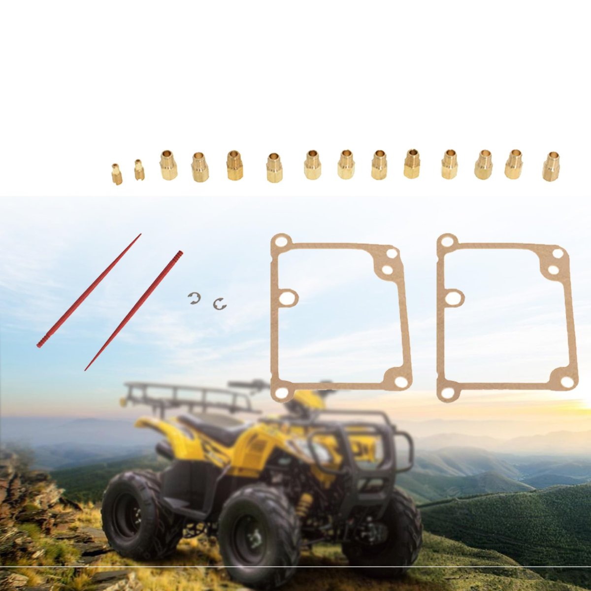 Full Jet Kit For 1987 2006 Banshee Classic Sport Atv Includes Main Jets 2 Pilot And 2 Needles